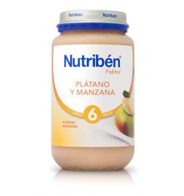Nutrib&eacute;n potitos pl&aacute;tano y manzana 250g 