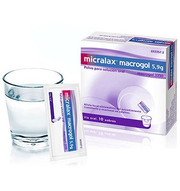 Micralax macrogol 10 sobres, 5,9g