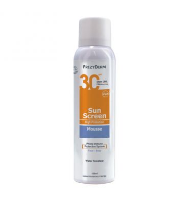 FREZYDERM SUNSCREEN MOUSSE SPF30 150 ML.